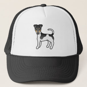 Boné Tricolor Smooth Fox Terrier Cute Cartoon Cão