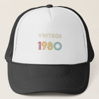 Boné trinta e nove de 39th anos vintage 1980 do
