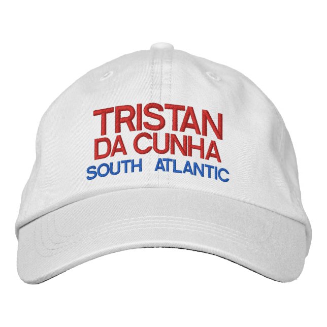 Boné Tristan da Cunha - Chapéu Personalizado da Ilha Tr (Frente)