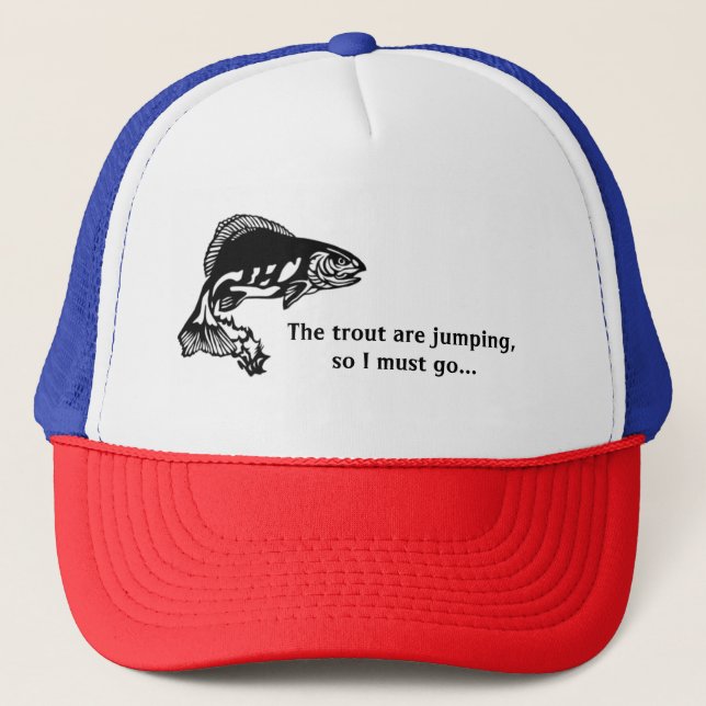 Boné Trout Fish Design Hat (Frente)