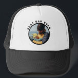 Boné Trucke De Presente Do Dia de os pais De Fotografia<br><div class="desc">O melhor Pai do Dia de os pais de Fotografias Personalizado Dotou Hat do Caminhante</div>