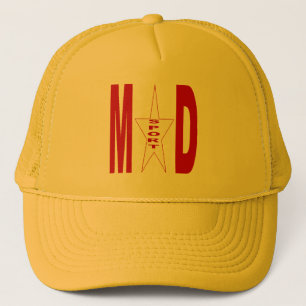 Boné trucker amarelo   MADRID DESPORTO