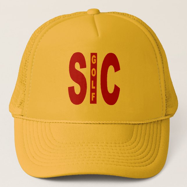Boné Trucker amarelo SICILA GOLFE (Frente)