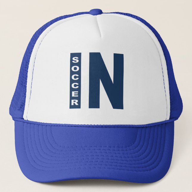 Boné Trucker azul   INDIANA SOCCER (Frente)