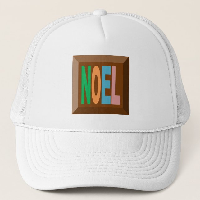 Boné Trucker branco NATAL CHOCOLATE (Frente)