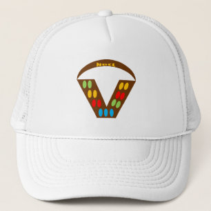 Boné Trucker branco NATAL CHOCOLATE BOMBONS