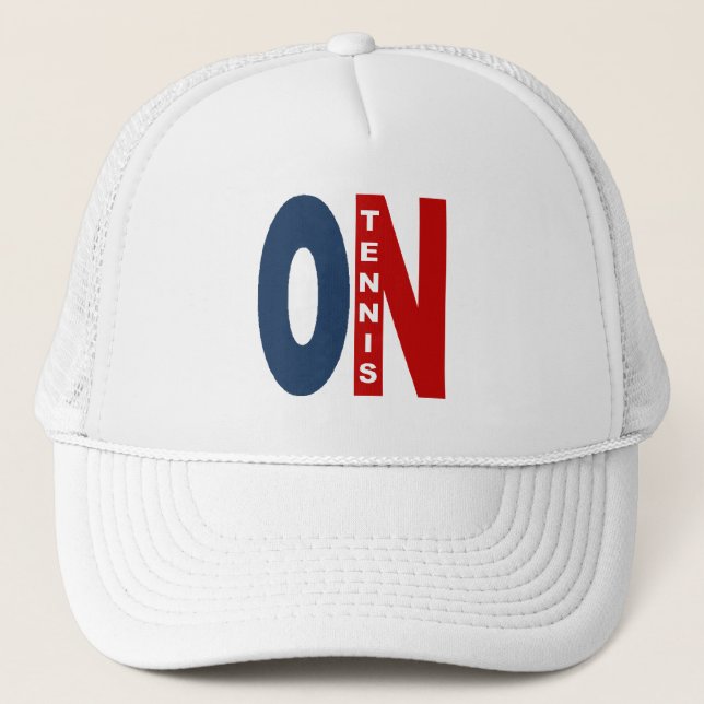 Boné Trucker branco ONTÁRIO TÉNIS (Frente)