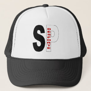 Boné Trucker branco/preto SÃO PAULO DESPORTE