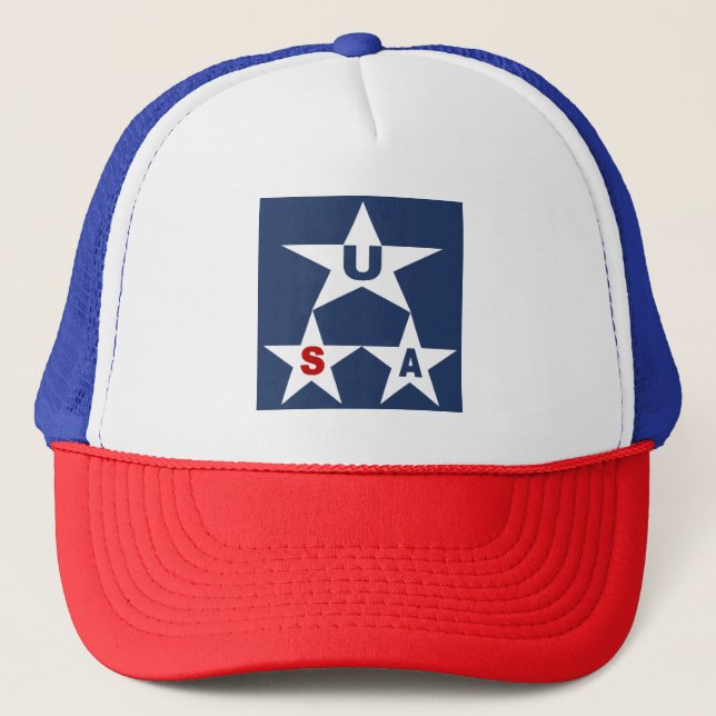BONÉ TRUCKER BRANCO REAL NEW DESENHO EUA (Frente)