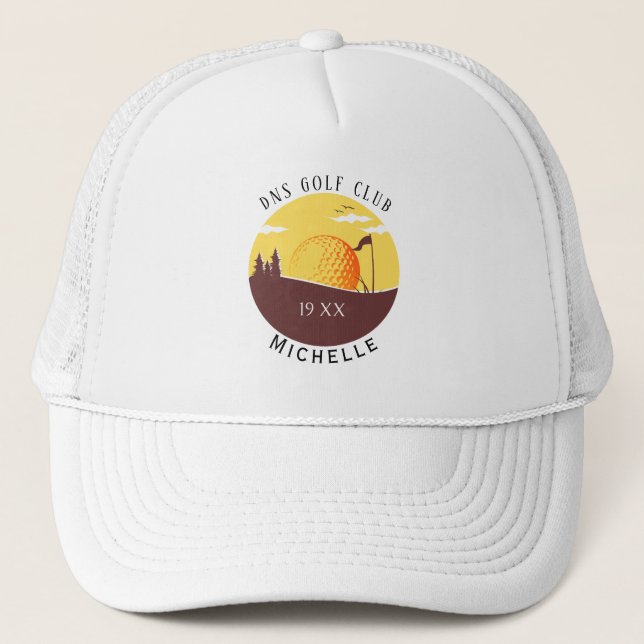 Boné Trucker Clássico com Nome Personalizado de Go (Frente)