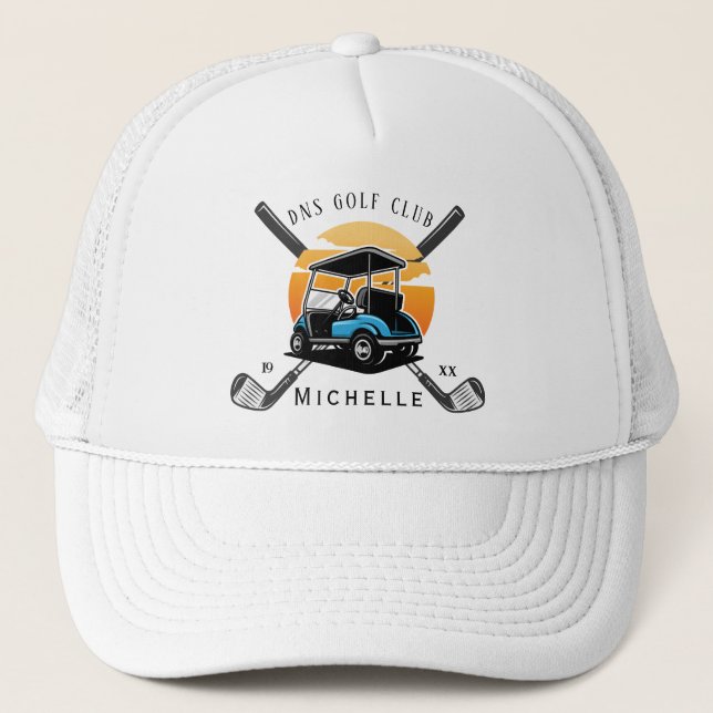 Boné Trucker Clássico com Nome Personalizado de Ta (Frente)