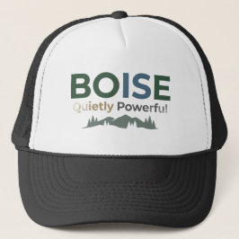 Boné Trucker com Adesivo de Couro Personalizado de