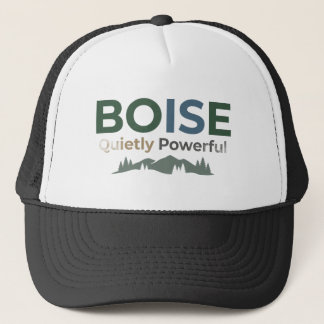 Boné Trucker com Adesivo de Couro Personalizado de