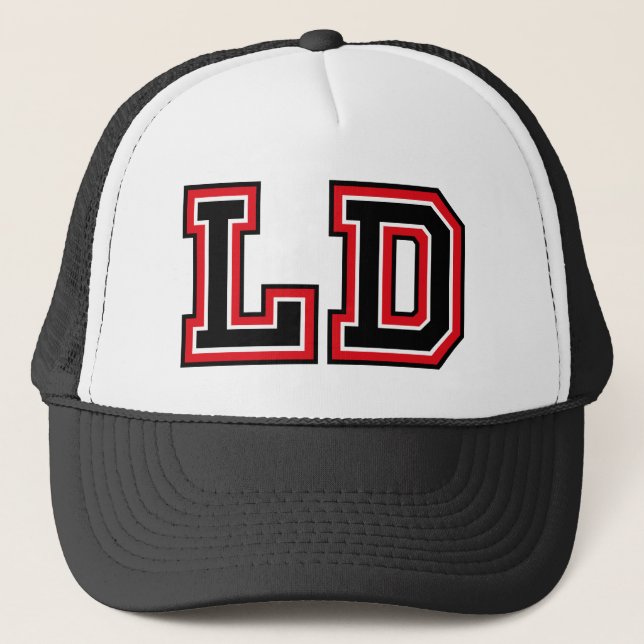 Boné Trucker com Monograma "LD" (Frente)