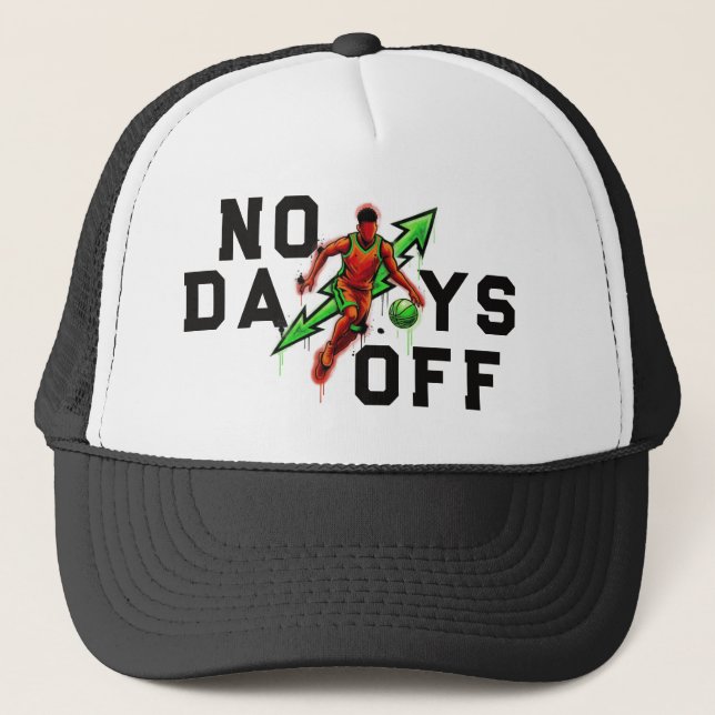 Boné Trucker de Basquete No Days Off 2026 (Frente)