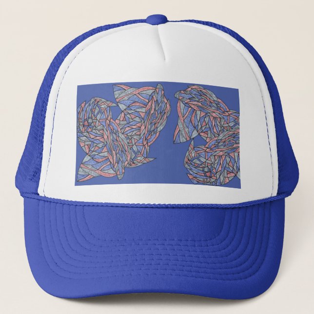 Boné Trucker de Espuma Abstração Ousada (Frente)
