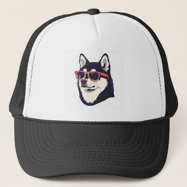 Boné Trucker de Espuma Personalizado Cool Husky, B (Frente)