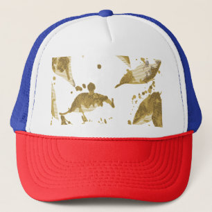 Boné Trucker de Streetwear Artístico Retro