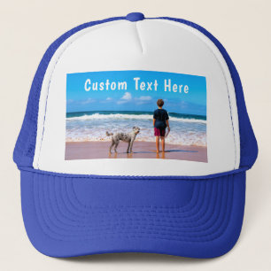 Boné Trucker de Texto Personalizado com o seu Design Pe