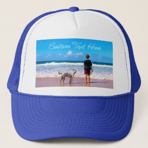 Boné Trucker de Texto Personalizado - Design Pets