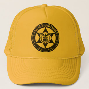 Boné Trucker do Agente de Recuperação Fugitiva