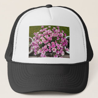Boné Trucker Flor de Blossom Rosa