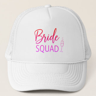 Boné Trucker Gradiente Rosa Bride Squad