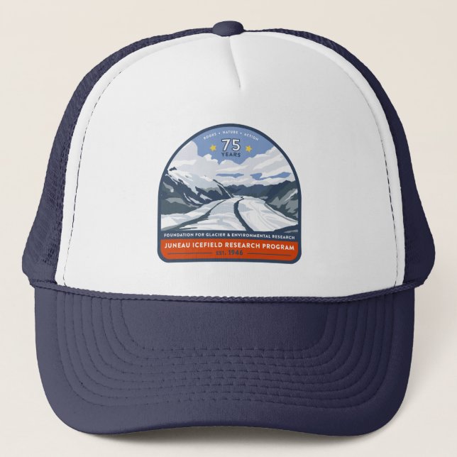Boné Trucker Hat, 75 anos (Gilkey) (Frente)