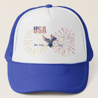 Boné Trucker Hat America 4th July 