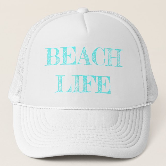 Boné Trucker Hat; Beach Life (Frente)