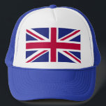 Boné Trucker Hat com bandeira da União Britânica, Reino<br><div class="desc">Chapéu com a bandeira da União Britânica, Reino Unido. Você pode personalizar este produto! O Reino Unido, composto por Inglaterra, Escócia, País de Gales e Irlanda Norte, é uma nação insular no noroeste da Europa. A Inglaterra - berço de Shakespeare e The Beatles - é o lar da capital, Londres,...</div>