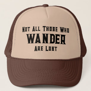 Boné Trucker Hat com Citação: Nem Todos Aqueles Que Vag