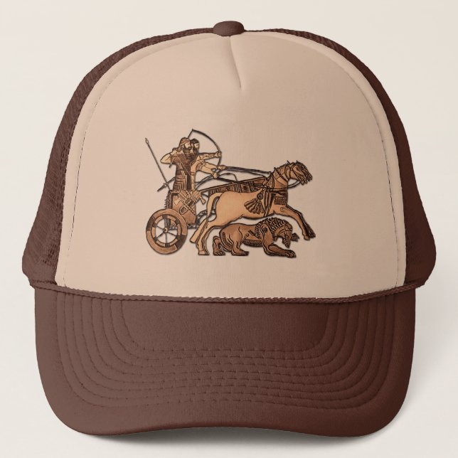 Boné Trucker Hat, guerreiro assírio (Frente)
