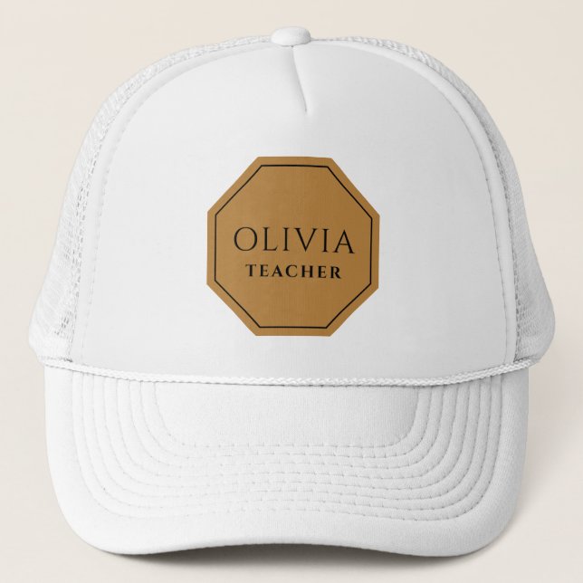 Boné Trucker Hat Personalizado com Nome e Cargo (Frente)