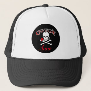 Boné Trucker Hat Personalizado Jolly Roger (Rosa)