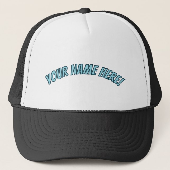 Boné Trucker Hat Personalizado "Seu Nome Aqui" - Person (Frente)