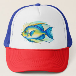 Boné Trucker Hat - Série Watercolor: Angelfish