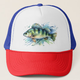 Boné Trucker Hat - Série Watercolor: Perch