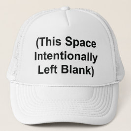 Boné Trucker Hat "This Space Intencionalmente Left Vazi