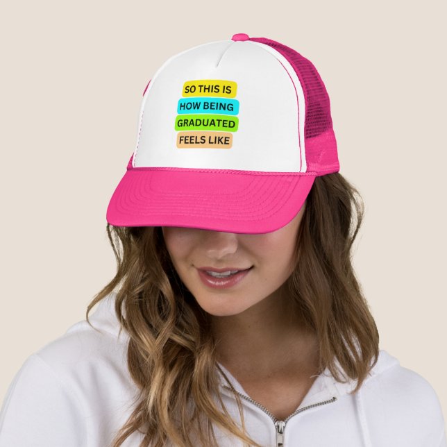 Boné Trucker Hink Rosa quente SO_NOT_IS_HOW_BEING_FORMA (In Situ)