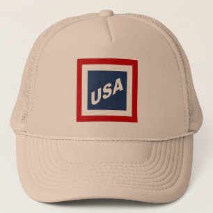 BONÉ   TRUCKER   KAKI   DESENHO   EUA