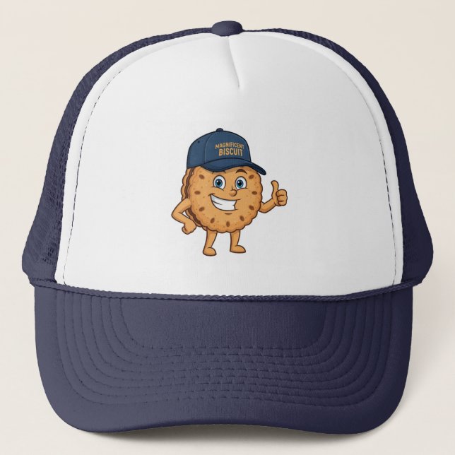 Boné Trucker - Magnifico mascote de biscoitos (Frente)