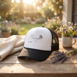 Boné Trucker Personalizado Mamãe EST. Ano para MÃE