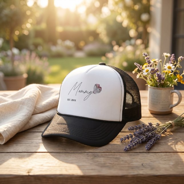 Boné Trucker Personalizado Mamãe EST. Ano para MÃE (Criador carregado)