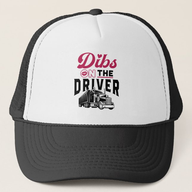 Boné Truckers Wife Dibs no Driver (Frente)