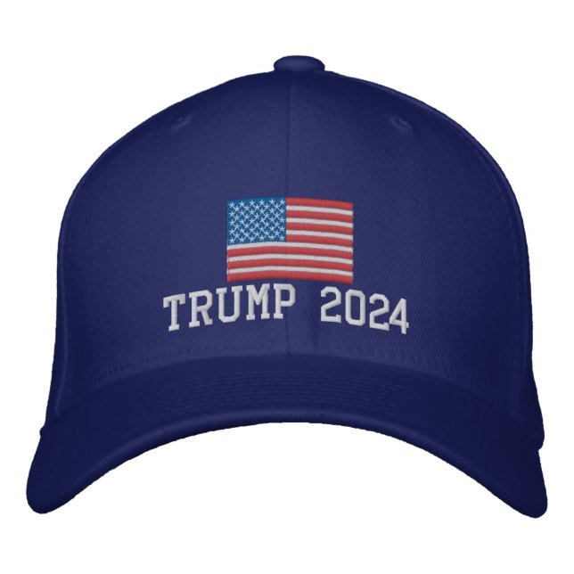 Boné Trump 2024 American Flag (Frente)