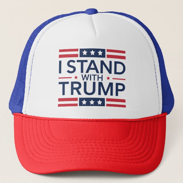 Boné Trump 2024 Eu Apoio Trump Apoio Presidente  (Frente)