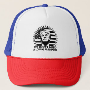 Boné Trump 2024 Não precisamos de um presidente baixo d