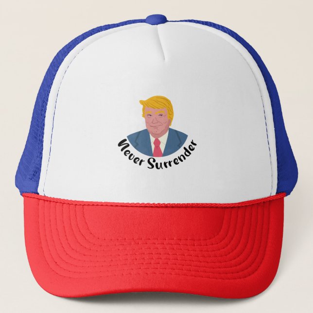 Boné Trump Mugshot Nunca renderse (Frente)