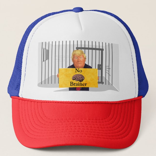 Boné Trump No Brainer Trucker Hat (Frente)